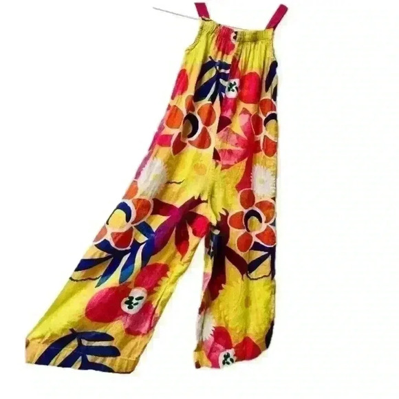 Okie Dokie Toddler Girl Floral Jumpsuit Size 4T - Picture 1 of 5